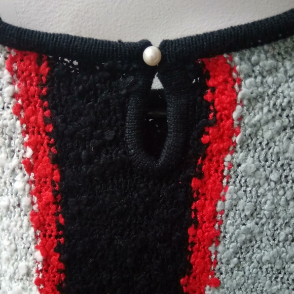 Vintage 1970's, Wye Oaks, Women's, Sweater, Size 24W/44, Color Black, Red - Picture 5 of 8